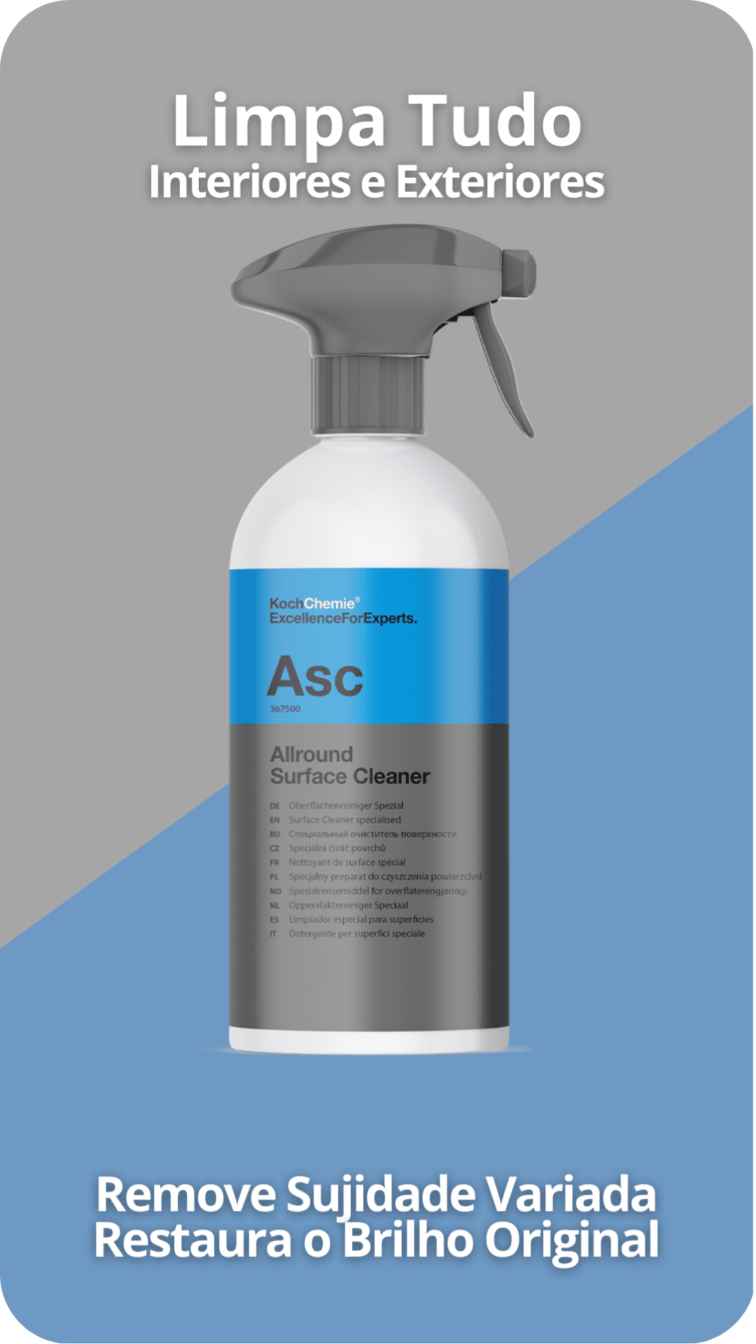 Koch Chemie Limpiador de Superficies Allround "Asc" 500ml - Limpia Todo