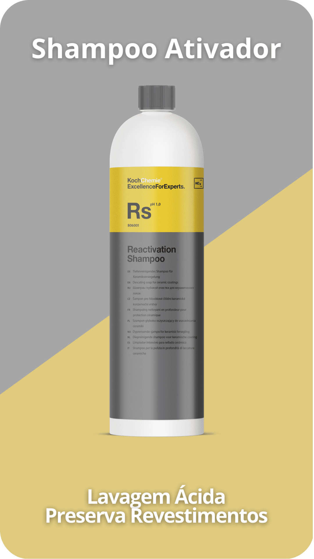 Koch Chemie Reactivation Shampoo "Rs" 1L - Shampoo de Reativação